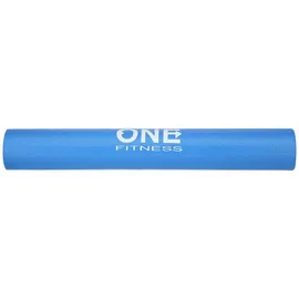 One Fitness Yogamatte Fitnessmatte Homegym (Spar-Set, 1-St., Übungsmatte), Perfekt für Yoga, Aerobic und Fitnessübungen geeignet blau