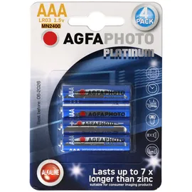 AgfaPhoto 12x AgfaPhoto Micro AAA Alkaline Batterie LR03 4er Pack Platinum