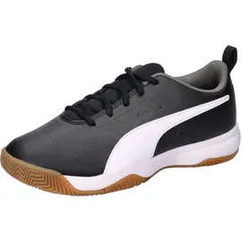 Puma Tenaz Jr Hallenschuh Kinder Schwarz/Weiß 33
