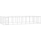 vidaXL Outdoor-Hundezwinger Verzinkter Stahl 43,56 m2