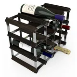 Biedrax RTA Weinregal aus Holz für 16 Flaschen