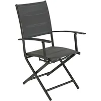Merxx Florenz Klappsessel, 2er Set, Aluminium/Textil - Grau