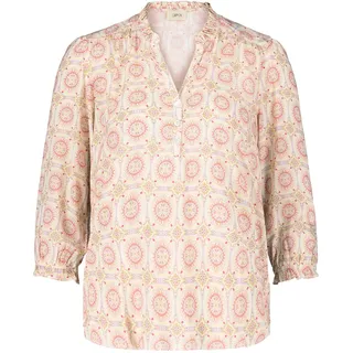 Cartoon Damen Casual-Bluse mit Raffung 40, Cream/Rosé - 40