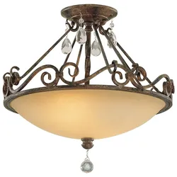 Chateau 2-flammige Deckenleuchte, Mokka-Bronze - FE-CHATEAU-SF