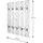 Haku-Möbel Wandgarderobe Marta 65 x 100 cm Weiß
