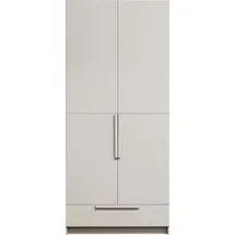 Woood Kleiderschrank Split 95 x 215 x 60 cm Hellgrau