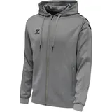 hummel Core XK Poly Zip Hood Sweat - Grau L