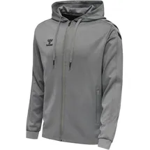 hummel Core XK Poly Zip Hood Sweat - Grau L