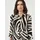 Y.A.S Hemdblusenkleid Sommerkleid Zebra Print Beige 36