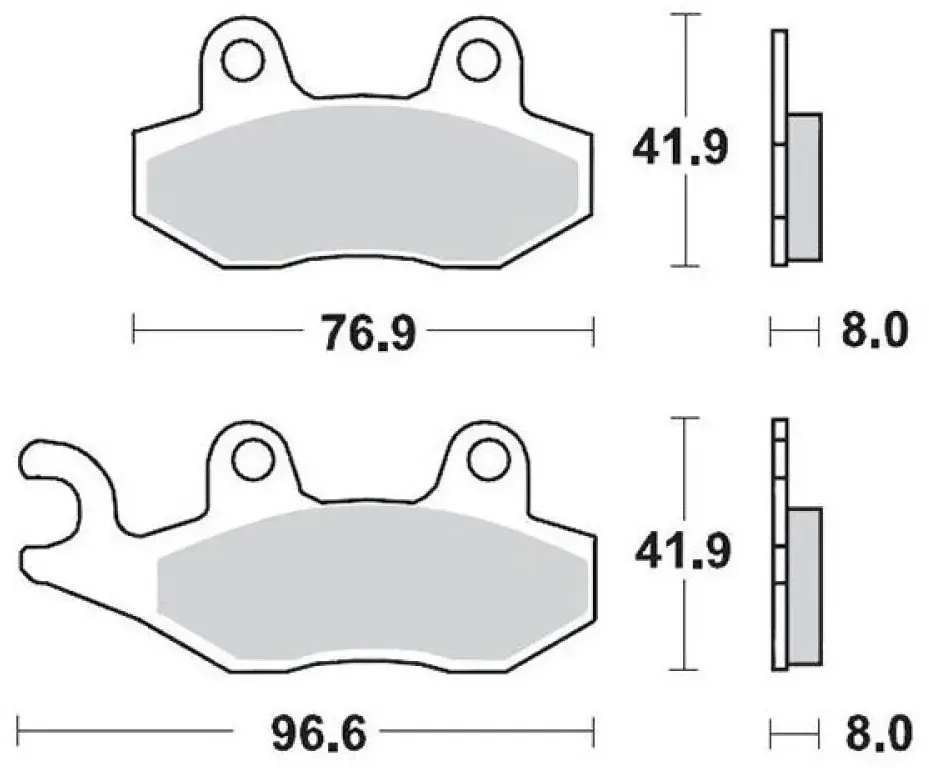 Moto-master Can Am 091912 Sinterbremsbeläge - One Size