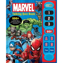 Phoenix International Publications Marvel - Talking Quiz Book - 200+ Interactive Questions and Answers - Spider-man, Avengers, and More! - PI Kids: 1 (Play-A-Sound)