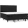 vidaXL Boxspringbett mit Matratze Schwarz 180x200 cm Samt