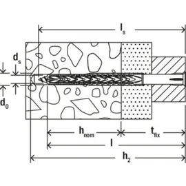 Fischer Langschaftdübel SXRL 10 x 100 T K NV 100 mm 1 Set