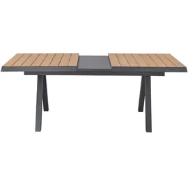 LC Garden Kumasi Ausziehtisch Aluminium/Teakholz & Keramikauszug mit Synchronauszug