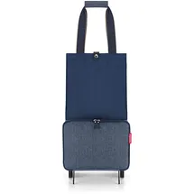 Reisenthel Foldabletrolley herringbone dark blue