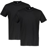 LERROS T-Shirt, (Packung, 2 tlg.), schwarz