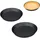 Relaxdays Obstbodenform, 3er Set, Ø 21/26/28 cm, Biskuitboden Backform, antihaft, Vertiefung, Kuchenbodenform, anthrazit