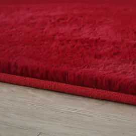 Ayyildiz Kurzflorteppich Pouffy 5100 Rot 60 cm x 110 cm