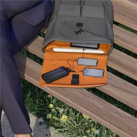 goobay Outdoor Schnelllade-Powerbank mit Solar 20.000 mAh (USB-CTM PD, QC 3.0)