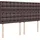 vidaXL Boxspringbett 180 x 200 cm Dunkelbraun