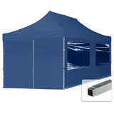 TOOLPORT Faltpavillon 3 x 6 m inkl. 4 Seitenteile blau 59020