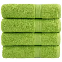 VidaXL Premium-Handtücher solund 4 Stk. Apfelgrün 50x100 cm 600