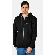 Reell Staple Terry Zip Sweatjacke Herren Schwarz M