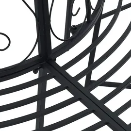 vidaXL Baumbank 160 x 80 x 89 cm Schwarz