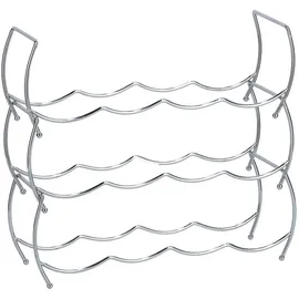 Zeller Weinregal 42 x 14 x 14 cm Silber