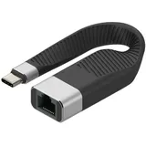 TECHLY ICOC USBC-RJ45 Netzwerkkabel Schwarz 0,144 m