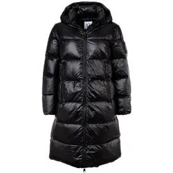 AX ARMANI EXCHANGE Damen Daunenmantel - Steppmantel, Reißverschluss, Kapuze Schwarz XL