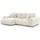s-style möbel Ecksofa Plüschcord 4-Sitzer Beige