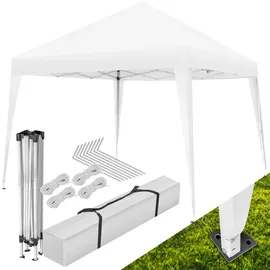 Tectake Faltpavillon Linosa 3 x 3 m Weiß