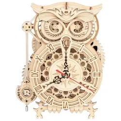 ROKR 3D-Puzzle Owl Clock, 161 Puzzleteile