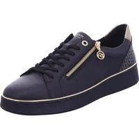 REMONTE Schnürschuhe in schwarz/schwarz/alloy/ginger-gold | Gr.: 41