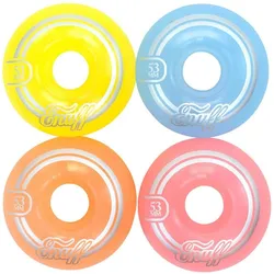 Skateboard Wheels 53mm Disco (Satz von vier) EINHEITSGRÖSSE