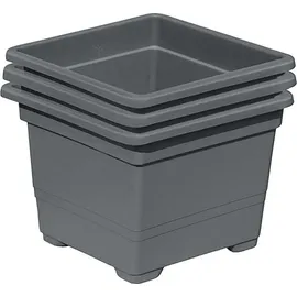 Gartenpirat Pflanzkübel 32 x 32 x 26 cm Grau