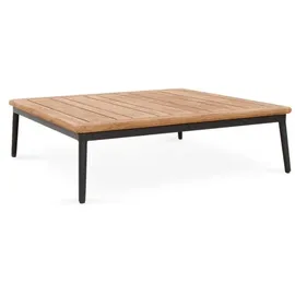 Musterring Loungetisch Menorca 90 x cm Aluminium Braun Teak