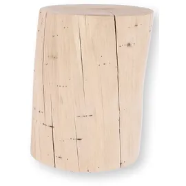 jan kurtz Block Hocker Holz 29 x 46 cm Beige
