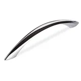 SO-TECH® Möbelgriff Bügelgriff HE08 BA 96 - 128 mm - incl. Schrauben, Griff Schrankgriff Schubladengriff - incl. Schrauben silberfarben Bohrlochabstand: 96 mm