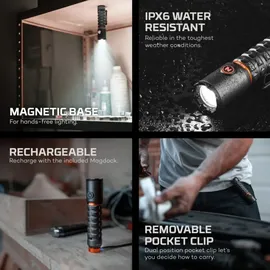 Nebo Torchy 2k Taschenlampe - Grey - 200 Lumina