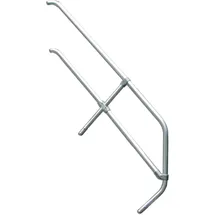 Euroline Treppengeländer 5 Stufen 60° grau Aluminium