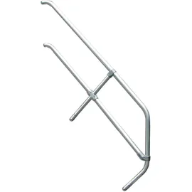 Euroline Treppengeländer 5 Stufen 60° grau Aluminium