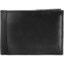 Excellanc Unisex-Mini Geldbörse Echt Leder Querformat 10,5 x 7,2 x 1,7 cm 3000084 Schwarz