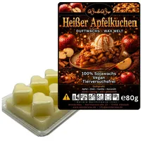 WonderWax Duftwachs WonderWax® Duftwachs 6 Herzen, (Heißer Apfelkuchen), Duftrichtung: Heißer Apfelkuchen