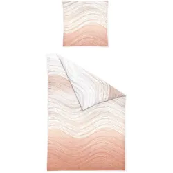 Bierbaum Bettwäsche 135 x 200 cm Satin Orange Mango