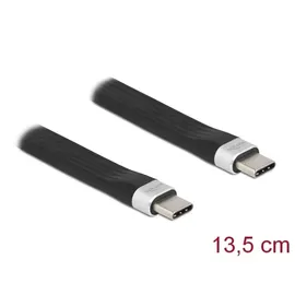 DeLock USB-C® Kabel USB-C® Stecker, USB-C® Stecker 0.14m Schwarz 85770