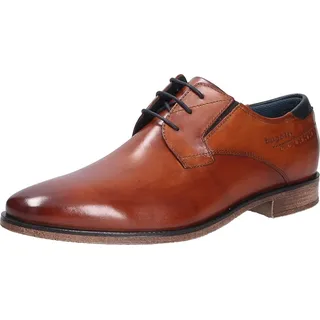 Bugatti Herren Echtleder Halbschuh Schnürer cognac, Herren:45 EU | Gr.: 45