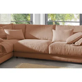 KAWOLA Ecksofa Madeline Cord Recamiere links rost