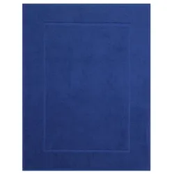 Betz 10 Stück Badvorleger Badematte PREMIUM 100% Baumwolle Größe 50x70 cm Qualität 650g/m2 Farbe royalblau